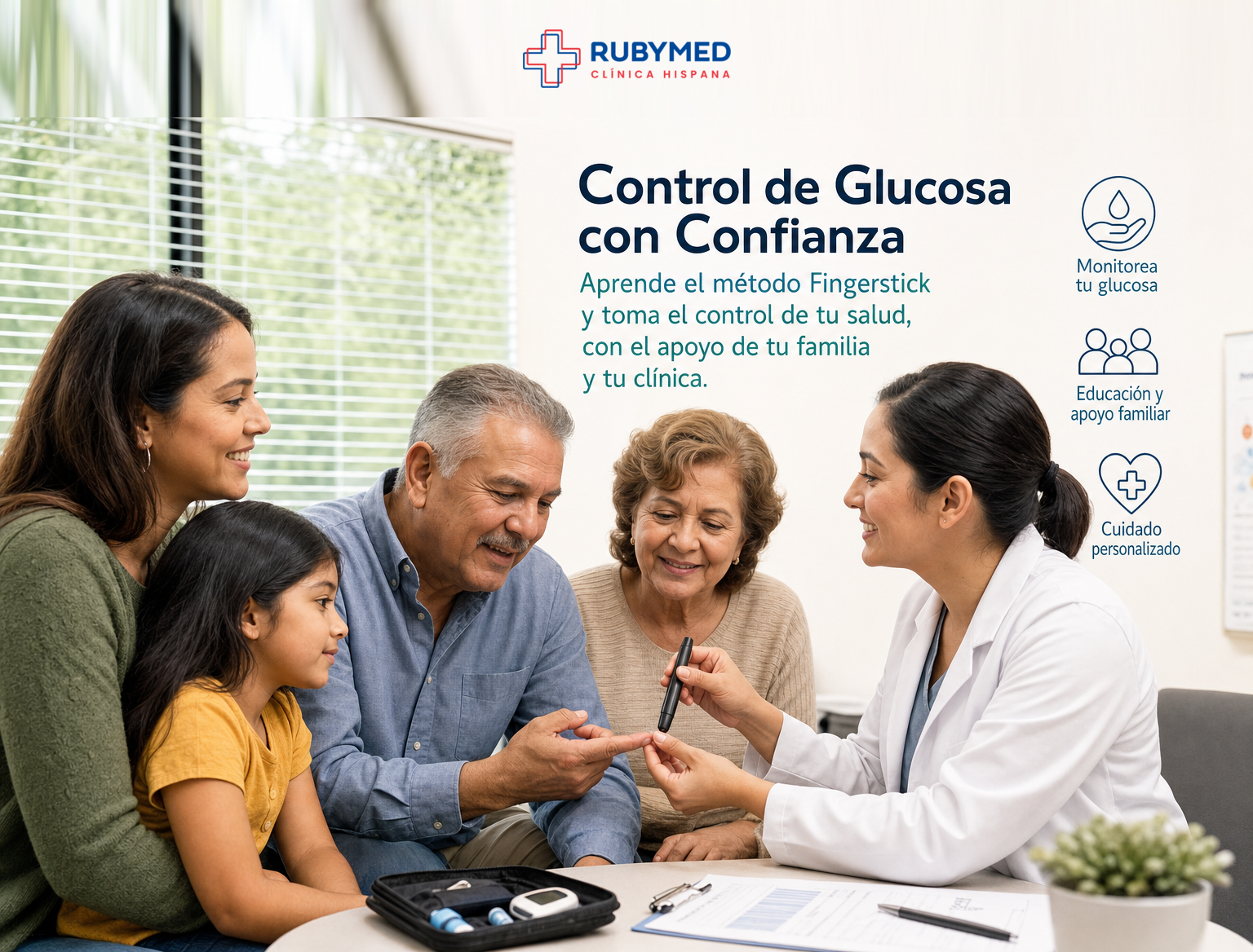 ¿Cuidas a un familiar? Qué preguntar sobre la prueba de glucosa capilar en su consulta
