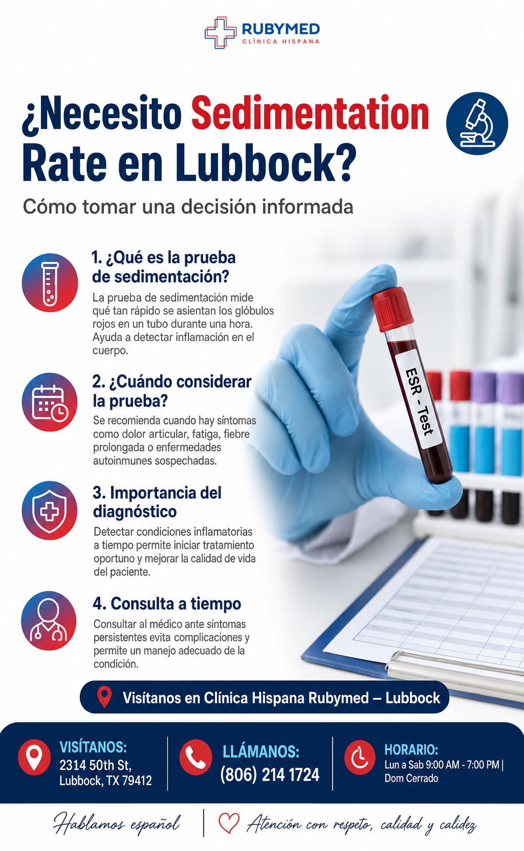 Infografía: ¿Dolor articular o inflamación constante? Cuándo considerar una prueba de sedimentación