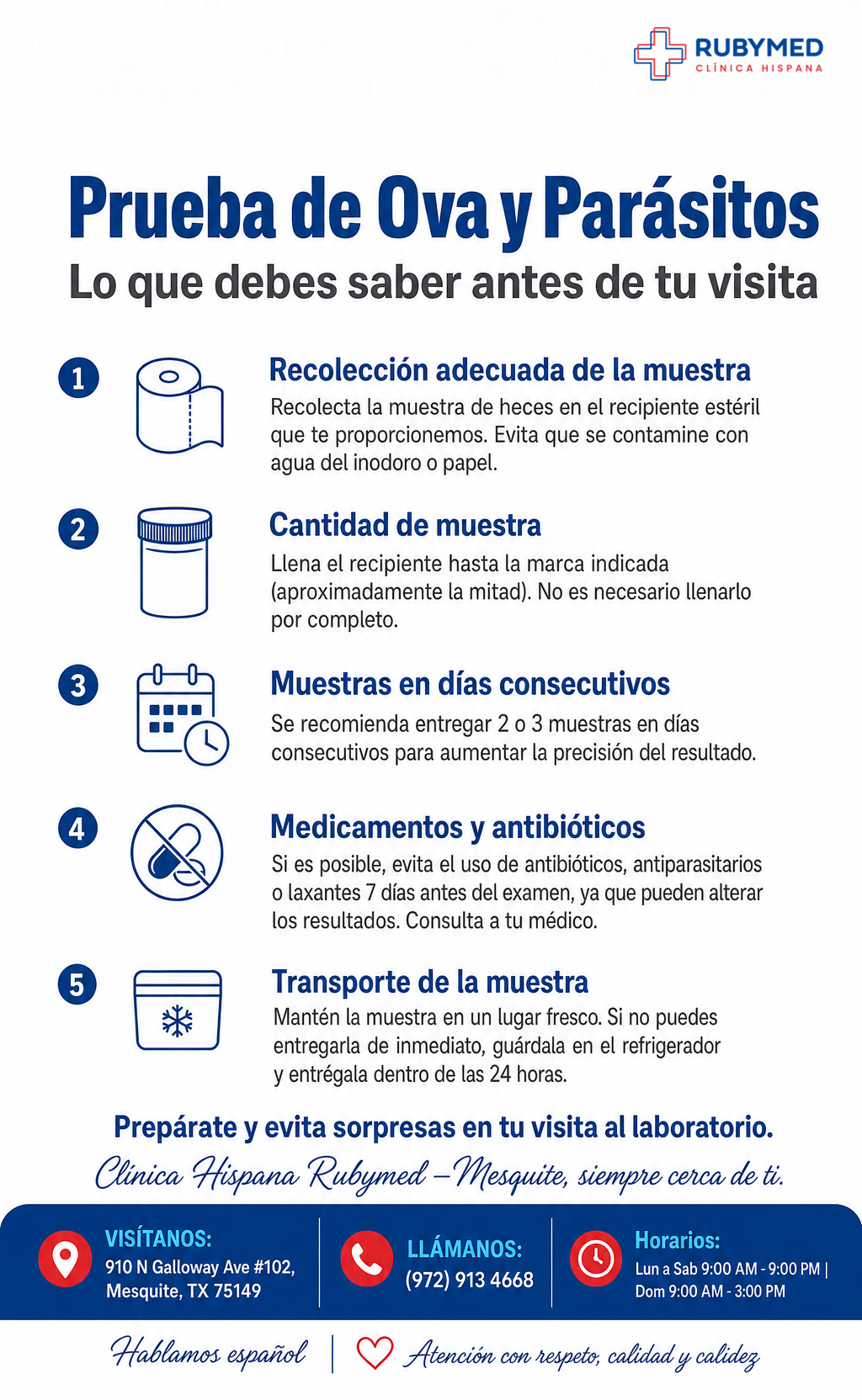 Infografía: ¿Tu seguro cubre la prueba de parásitos? Lo que debes revisar antes de ir al laboratorio