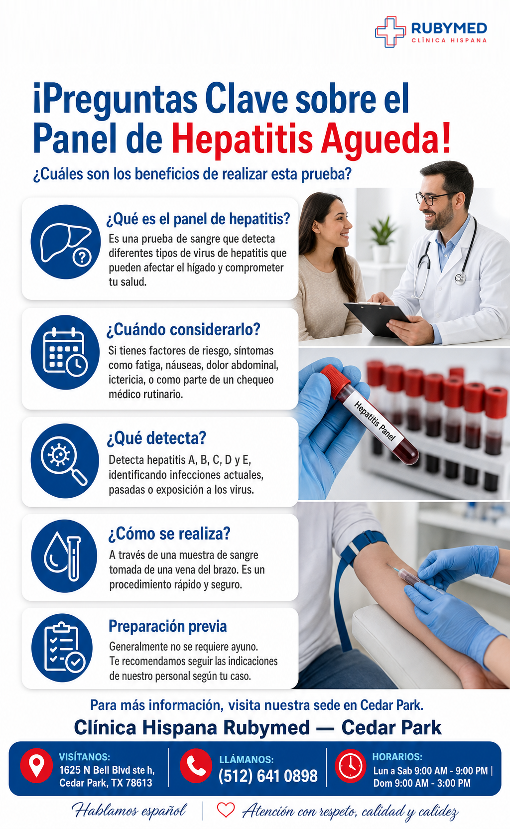 Infografía: ¿Cuidas a un familiar con fatiga o malestar? Preguntas clave sobre el perfil de hepatitis